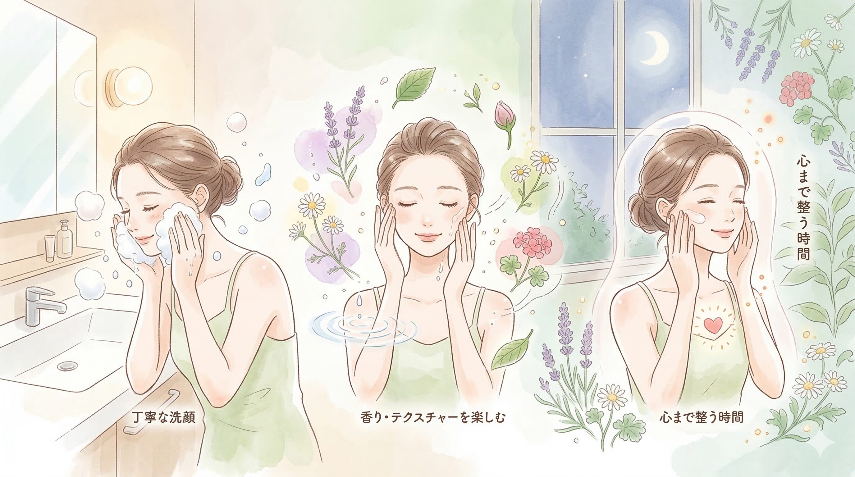スキンケアの時間